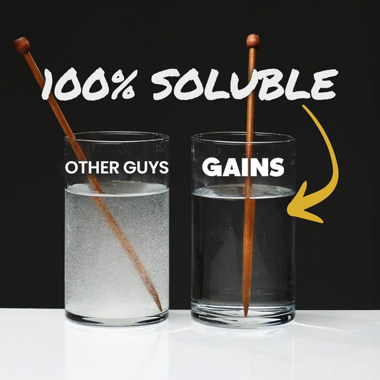 Instantized creatine dissolving completely in water