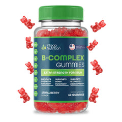 Bottle of INTEGO NUTRITION Vitamin B Complex Gummies