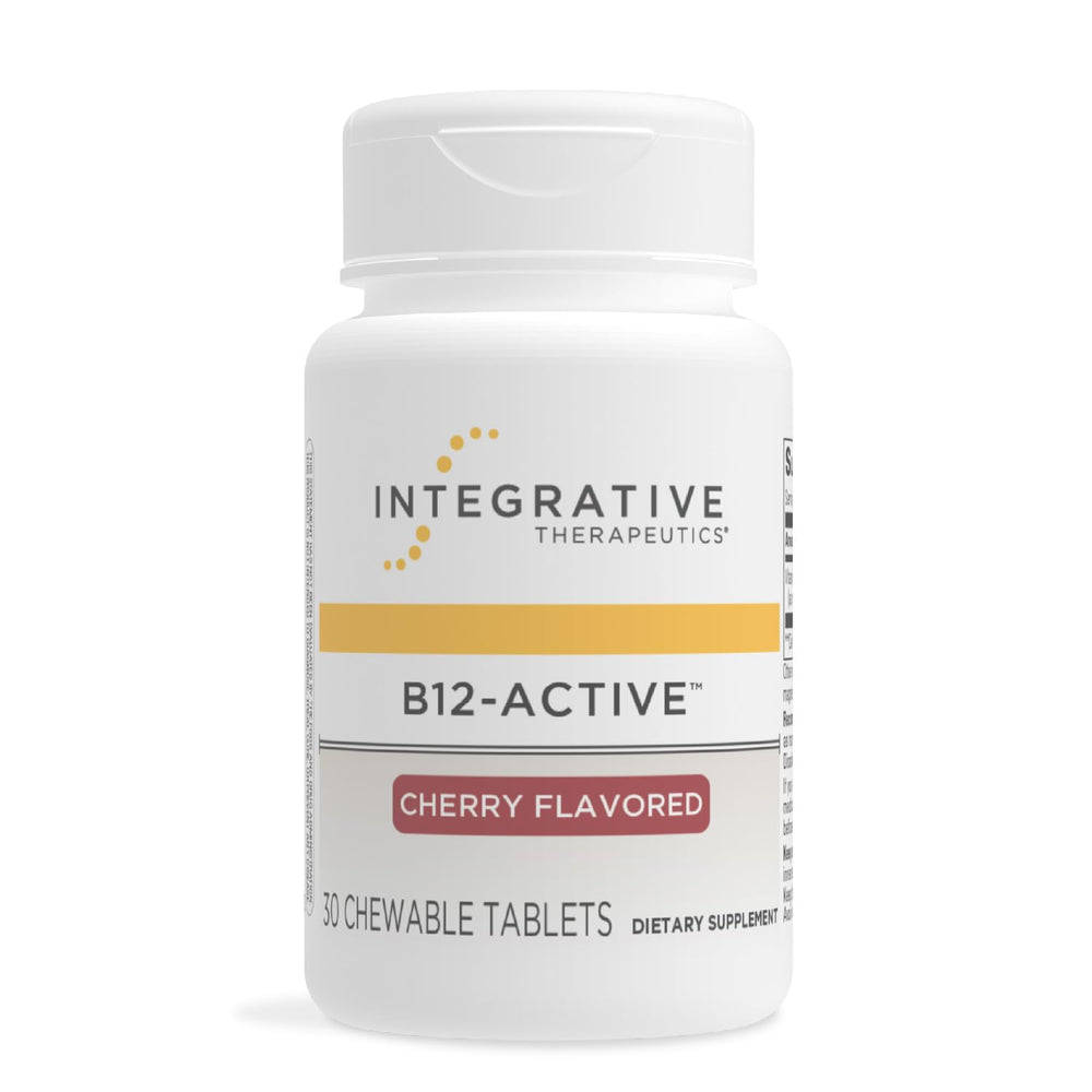 Bottle of Integrative Therapeutics B12-Active cherry chewables