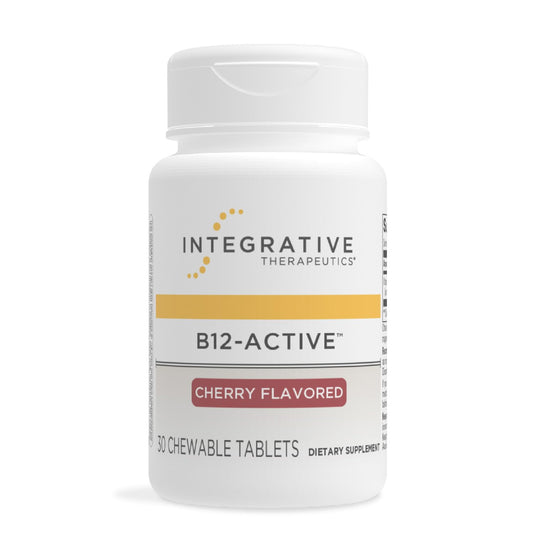 Bottle of Integrative Therapeutics B12-Active cherry chewables