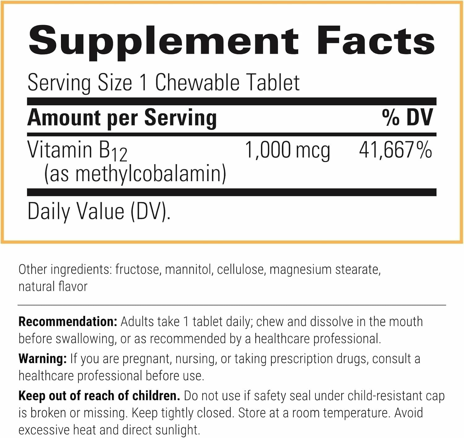 Cherry-flavored B-12 Active chewable tablet close-up