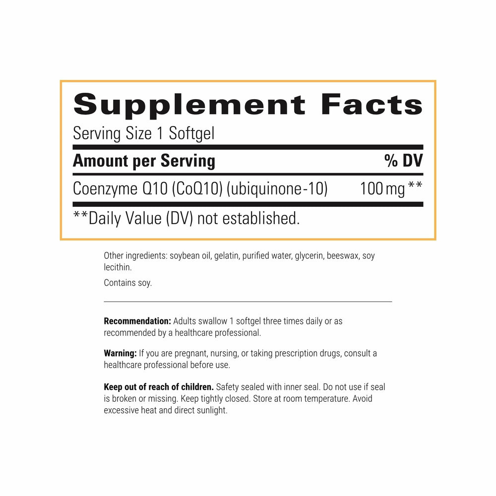 Integrative Therapeutics CoQ10 softgels closeup for daily energy support.