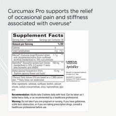 Curcumax Pro pills close-up highlighting Meriva Curcumin extract for movement support
