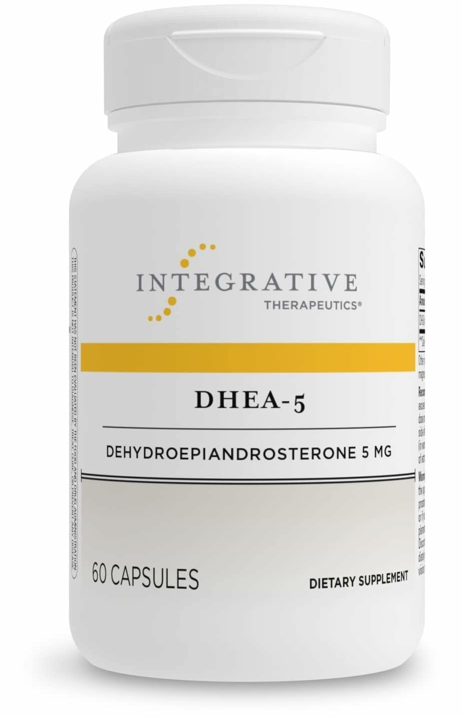 Front view of Integrative Therapeutics DHEA-5 60 capsules bottle