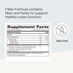 Digestive health concept image featuring fiber formula