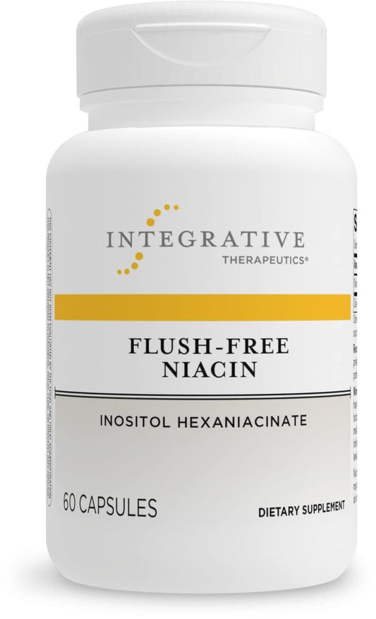 Bottle of Integrative Therapeutics Flush-Free Niacin 60 capsules
