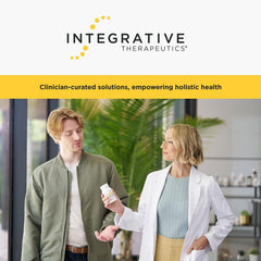 Integrative Therapeutics ingredients blend close-up with rhodiola and holy basil.