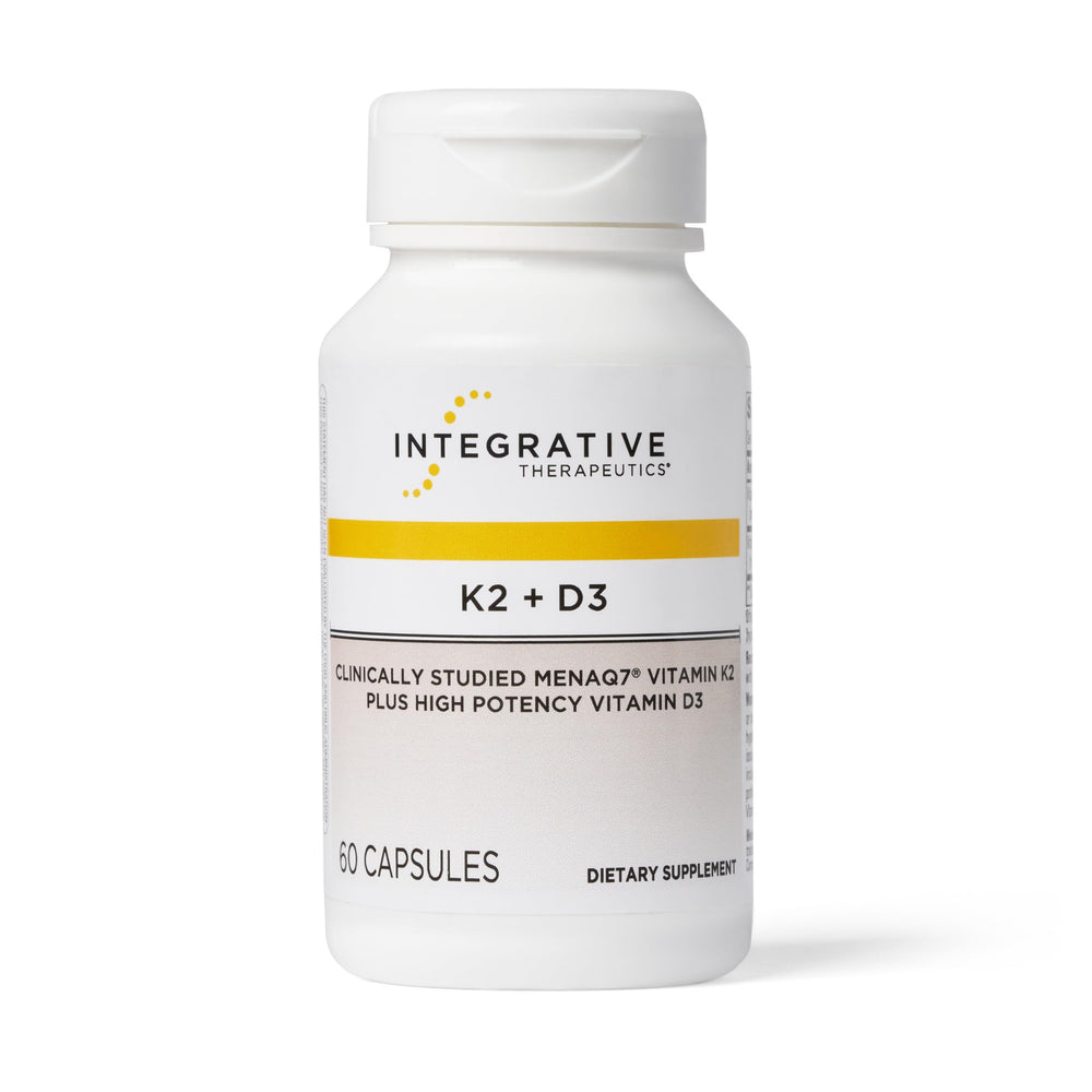 Integrative Therapeutics K2 + D3 bottle – front view