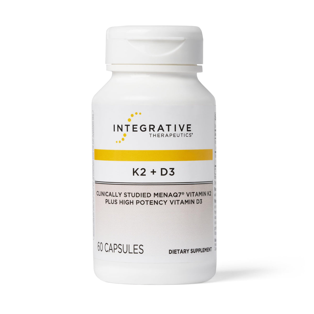 Integrative Therapeutics K2 + D3 bottle – front view
