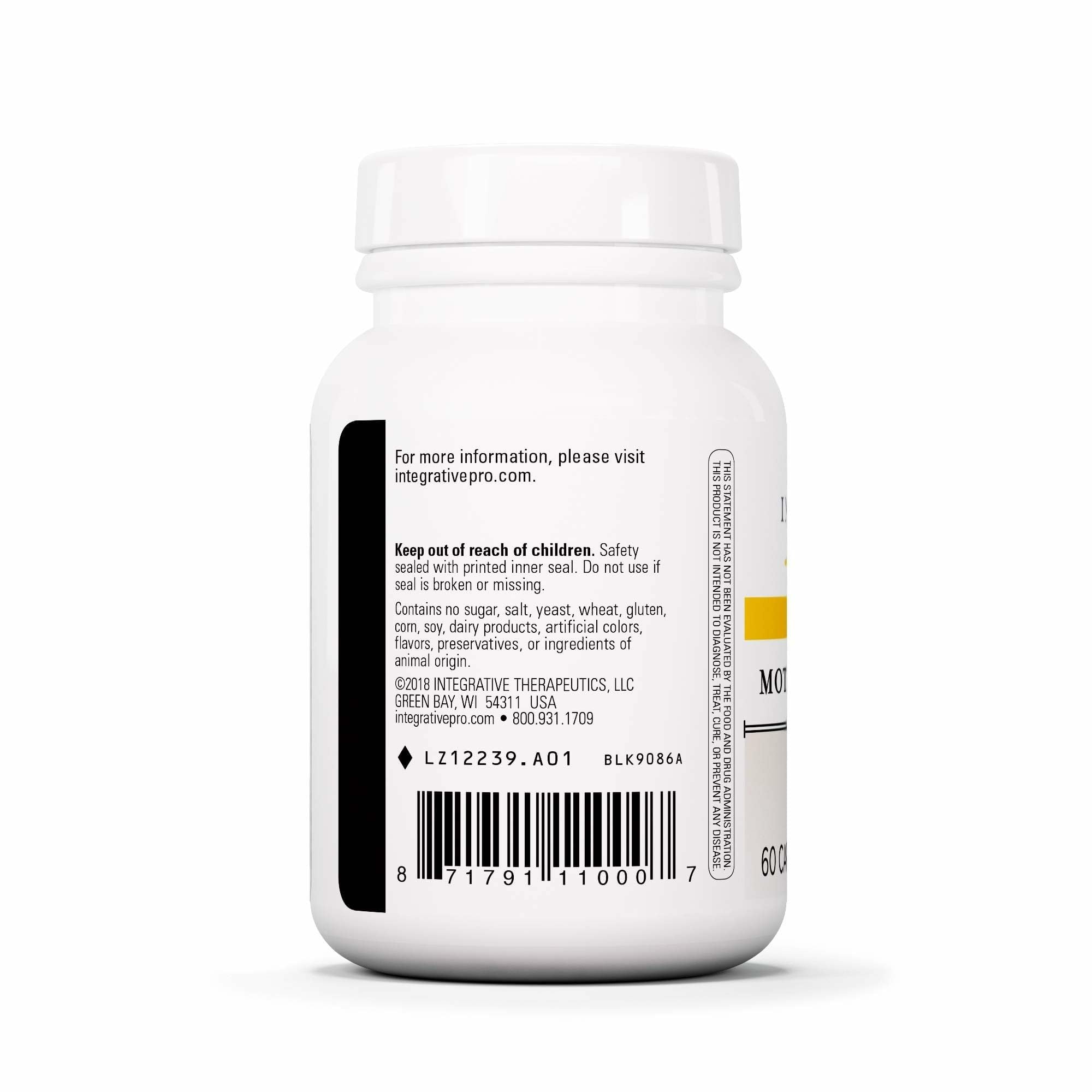 Artichoke and ginger blend visible on Motility Activator label.