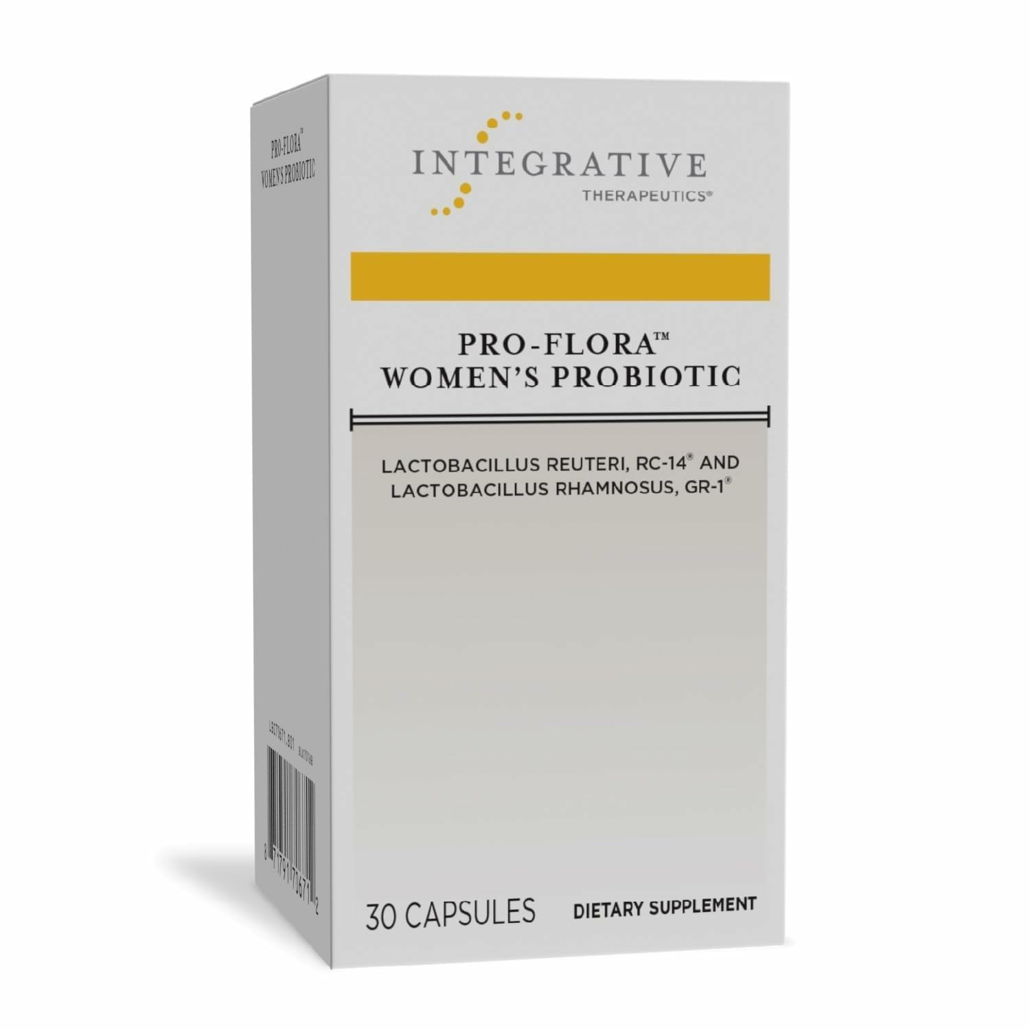 Bottle of Pro-Flora Women’s Probiotic with label