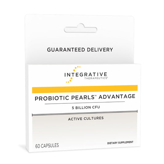 Probiotic Pearls Advantage bottle with 60 capsules
