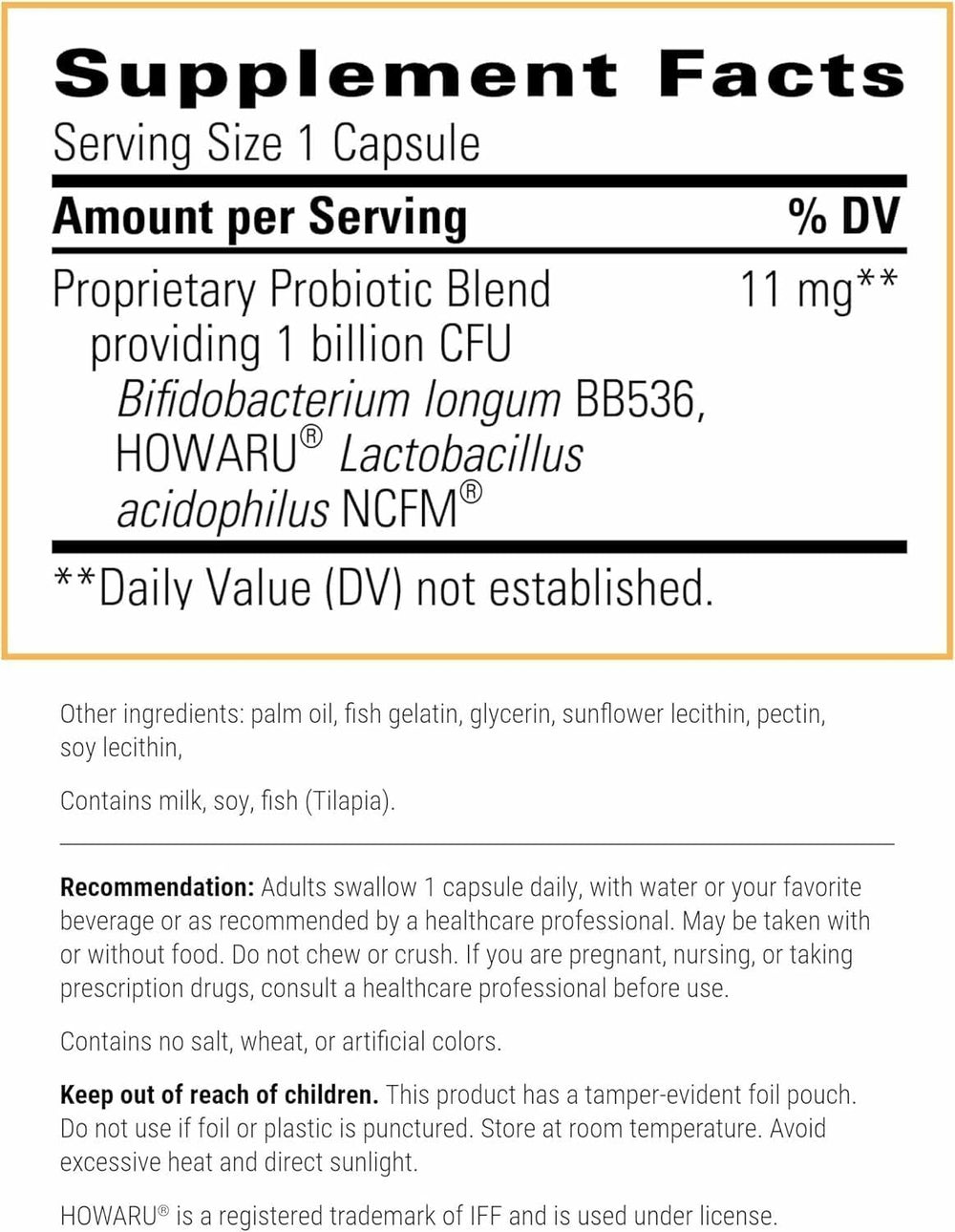 Probiotic Pearls capsule close-up showing smooth coating for easy daily use.
