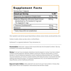 Close-up of ProThrivers Wellness Sleep label showing ingredients