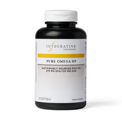Integrative Therapeutics Pure Omega HP bottle for daily heart health support.