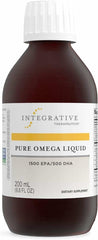 Bottle of Integrative Therapeutics Pure Omega Liquid Lemon flavor, 6.8 fl oz