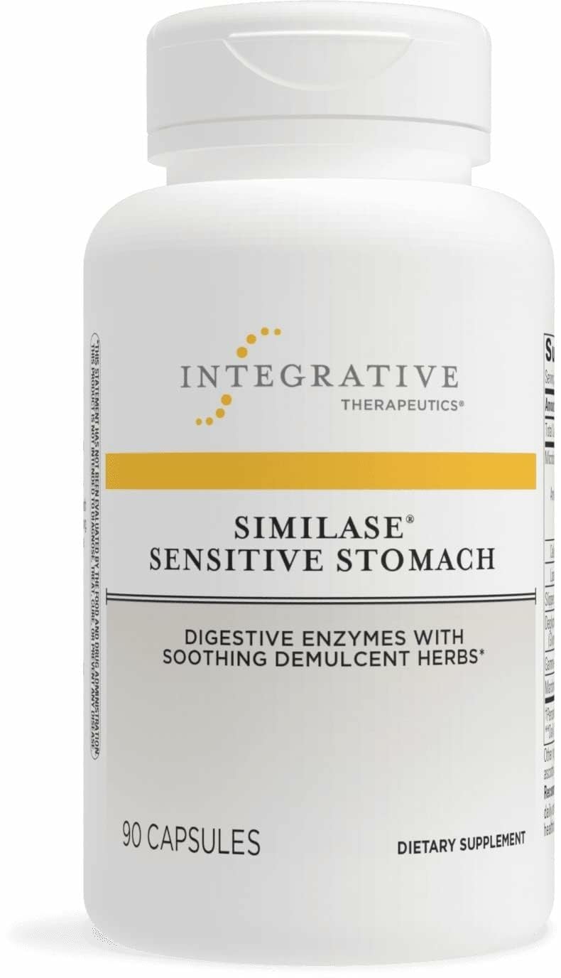 Hero product image showing Integrative Therapeutics Similase Sensitive Stomach bottle