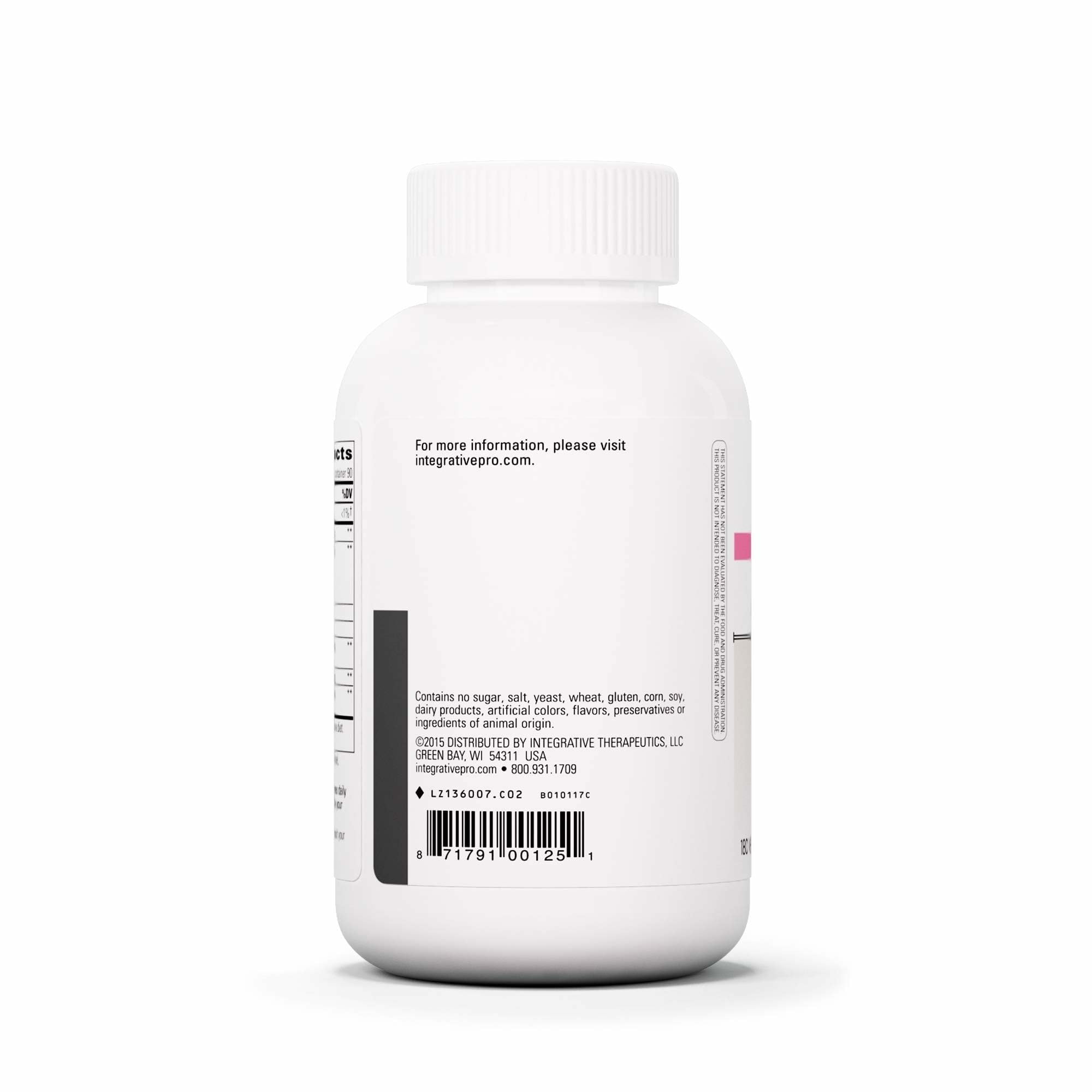 Integrative Therapeutics Similase Sensitive Stomach tablets displayed with herbs for gentle support.