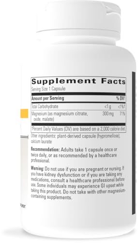 Tri-Magnesium capsules spilling from bottle