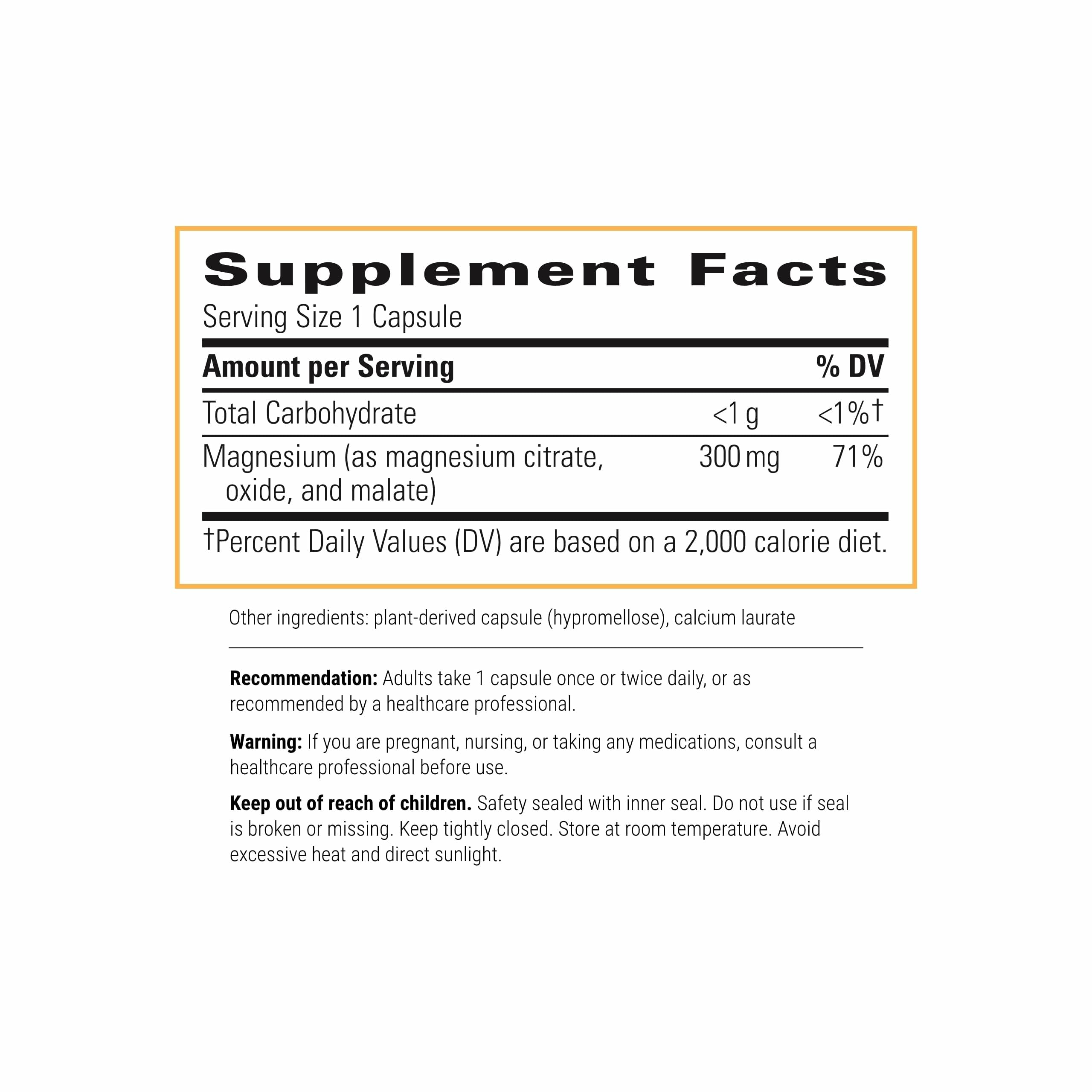 Close-up of Tri-Magnesium capsules emphasizing steady magnesium intake