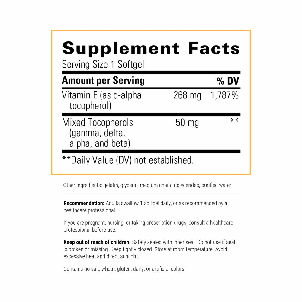 Close-up of tocopherols in the Vitamin E supplement (alpha, gamma, beta, delta)
