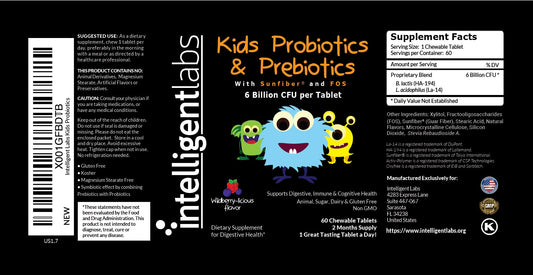Close-up of chewable probiotic tablet for children