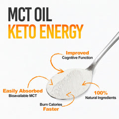 Intentionally Bare MCT powder blends into shakes without altering flavor.