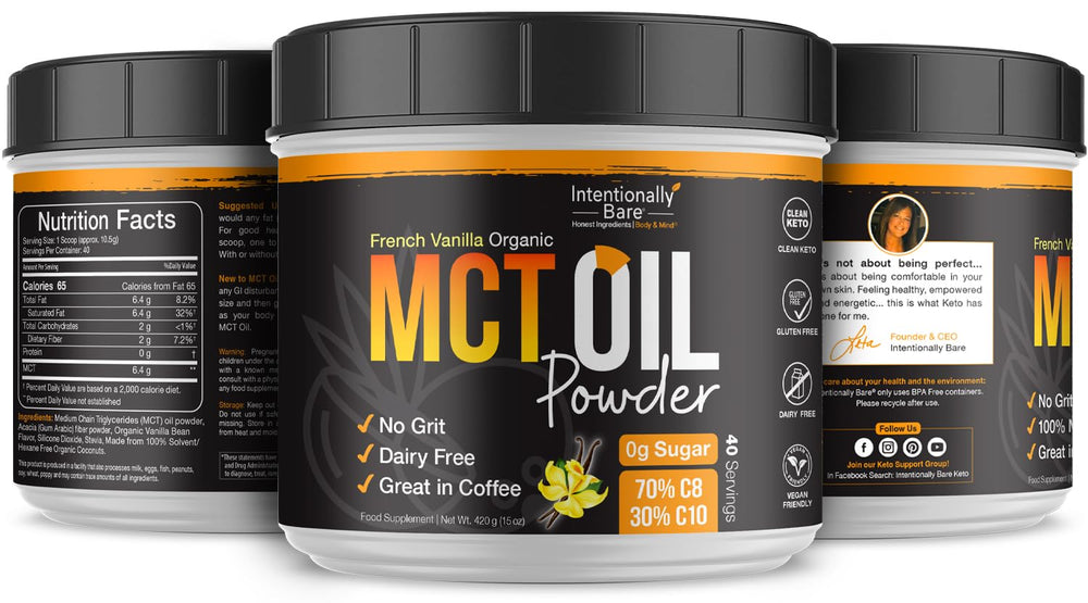 Intentionally Bare MCT Powder energy boost for on-the-go