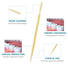 Random color interdental toothpicks in bottle packaging