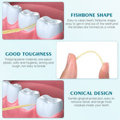 Food-grade PP disposable dental flossers