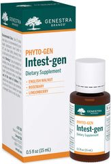 Genestra Intest-gen bottle label on front