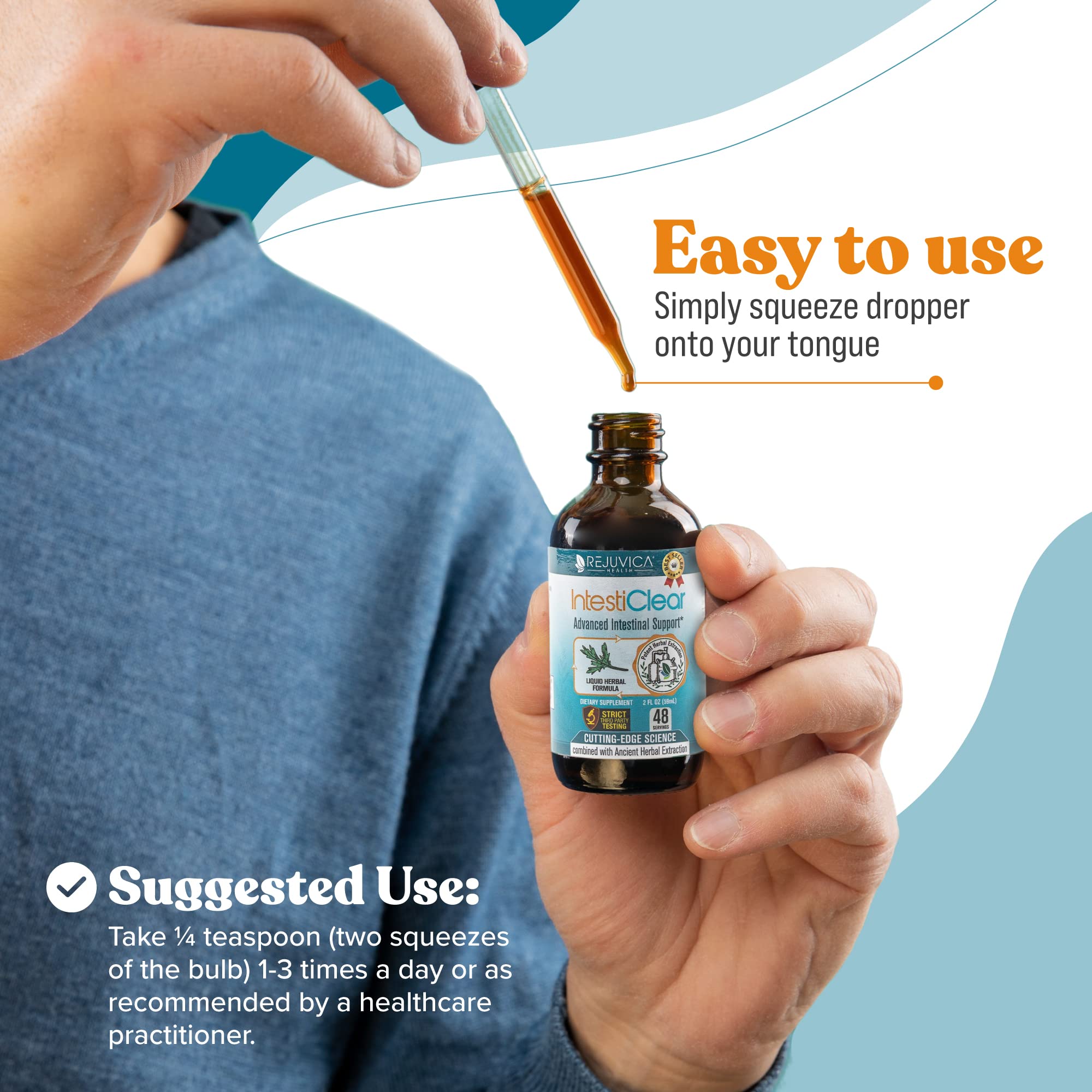 Close-up of organic herbal ingredients used in IntestiClear