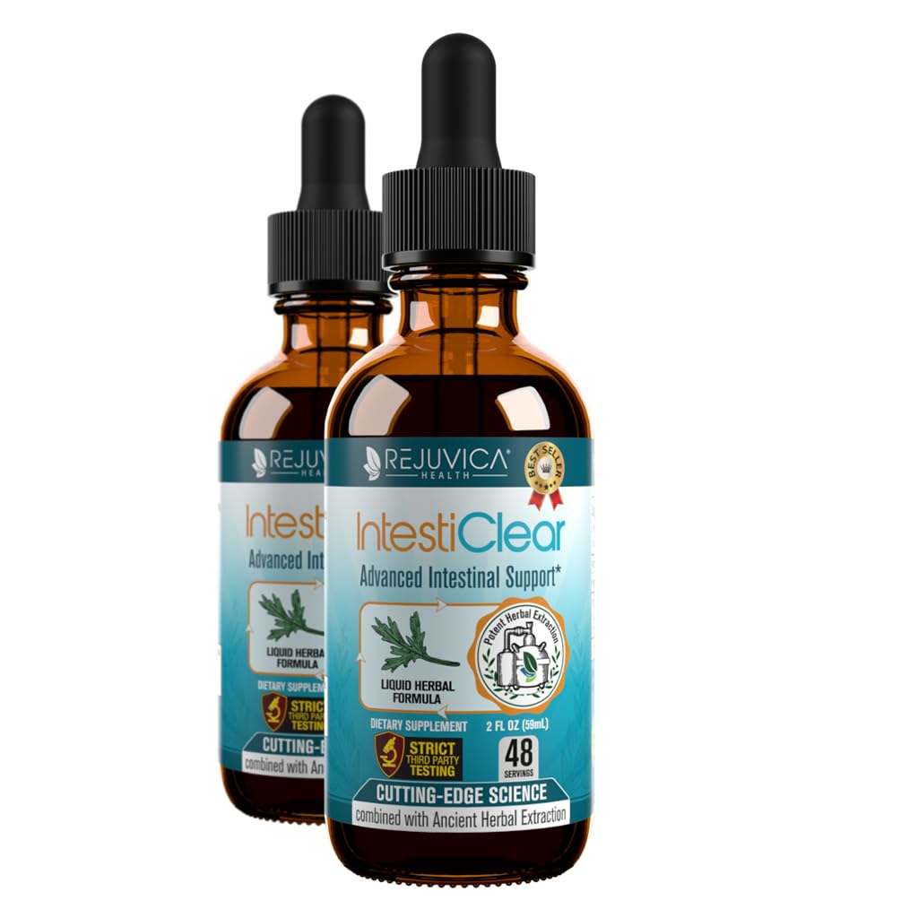 IntestiClear liquid tincture bottle