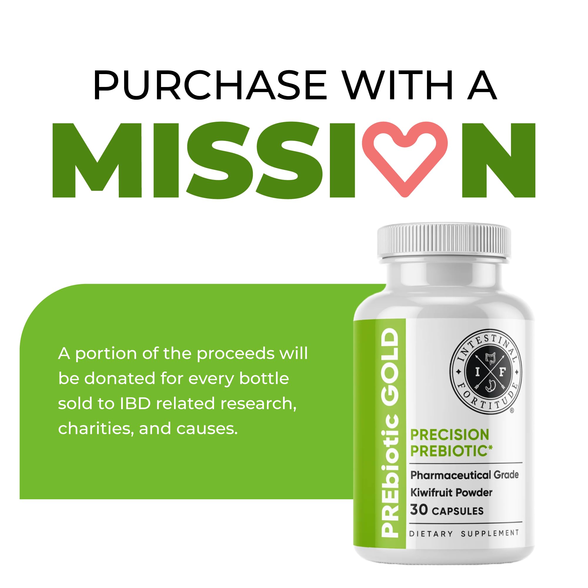 Leaky gut repair and anti-bloating support with PREbiotic Gold packaging