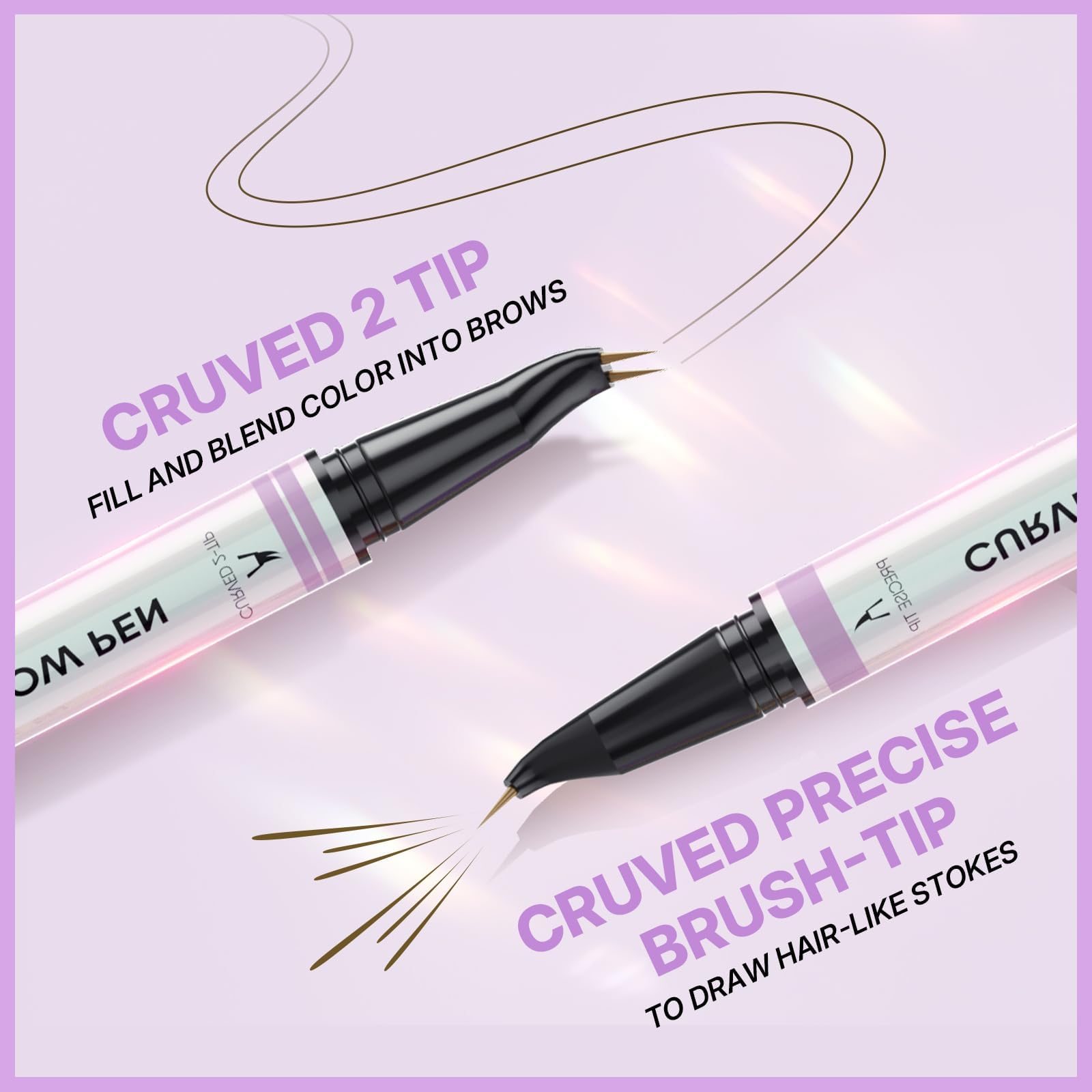 intoo you eyebrow pencils dual-heads design speeds up shaping.