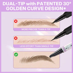 intoo you eyebrow pencils waterproof-smudge-resistant formula preserves shape.