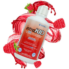 Serving illustration showing a one-ounce daily dose for kids.