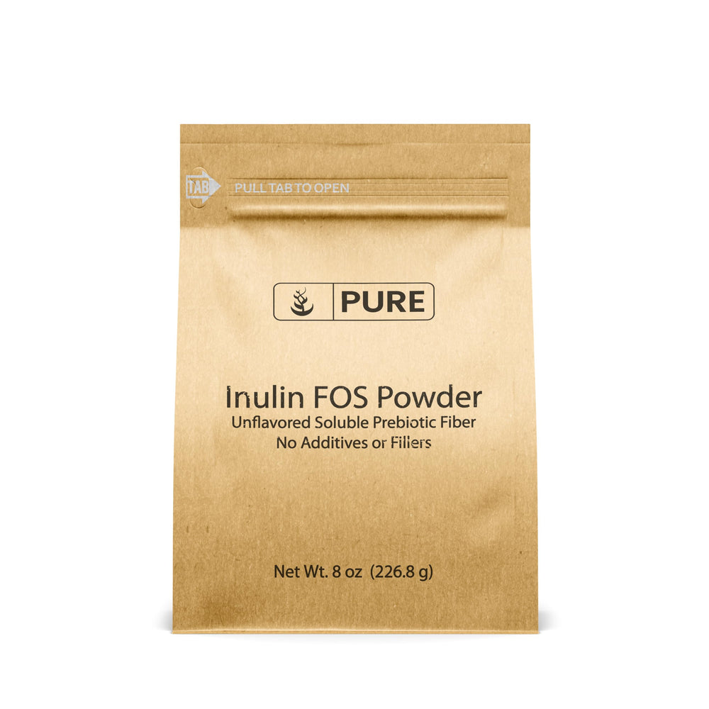 Pure Inulin FOS Powder 8 oz container