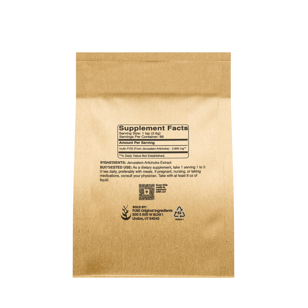 Single-ingredient Inulin FOS derived from Non-GMO Jerusalem artichoke