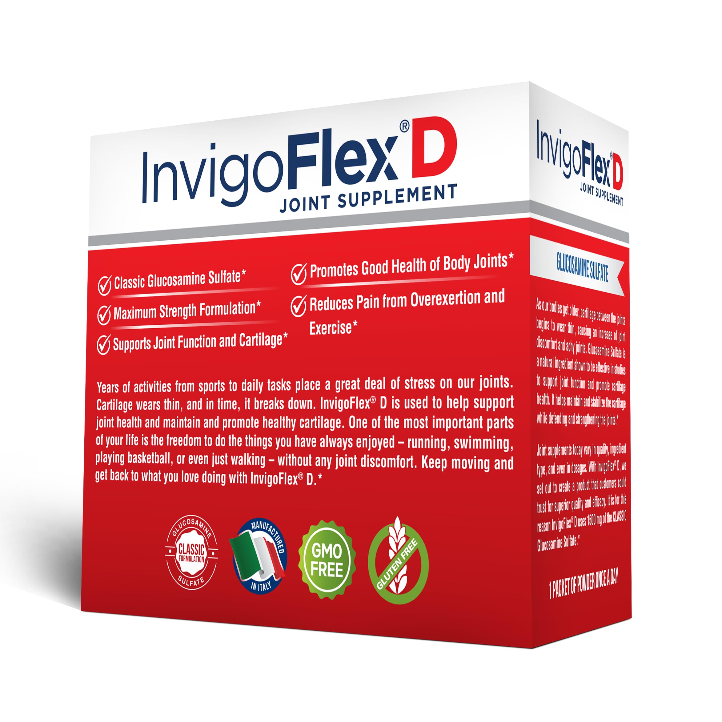 Graphic representing joint support and cartilage health for InvigoFlex D