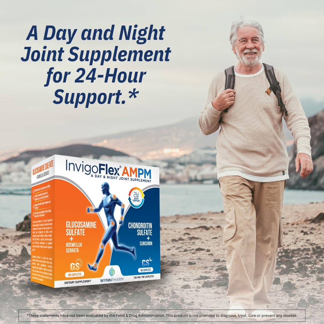 Morning Glucosamine sulfate capsule representing AM dosing