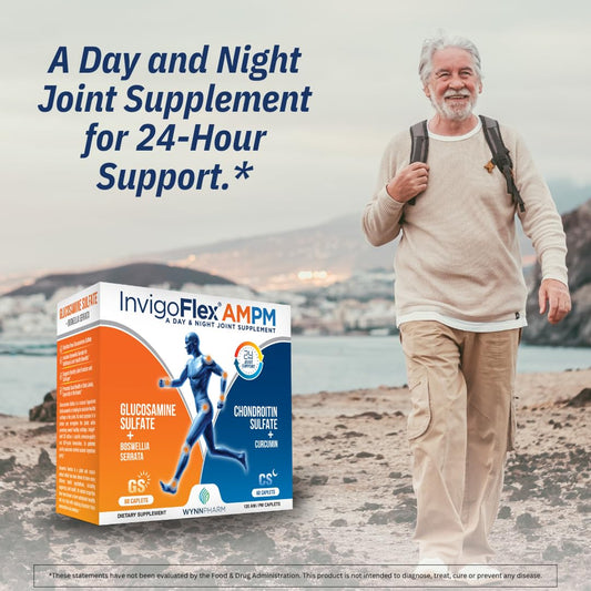 Morning Glucosamine sulfate capsule representing AM dosing