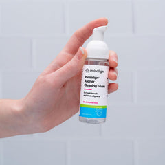 Mint oil and fresh breath formula on the bottle label