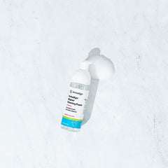 Aligners placed in case with cleaning foam