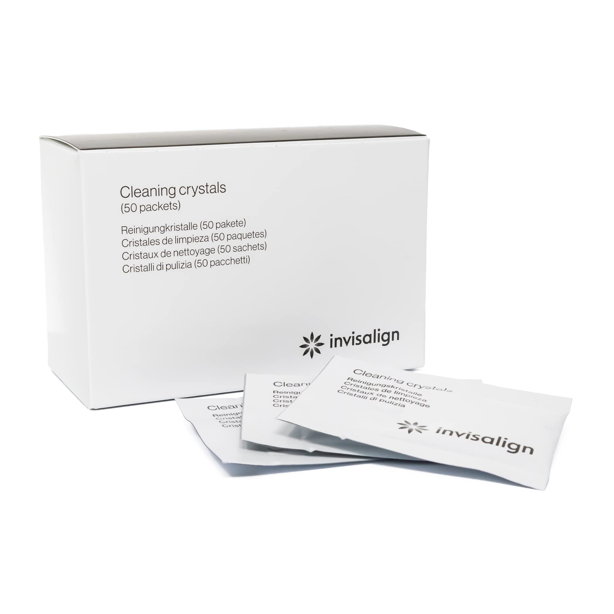 Packaging of Invisalign Cleaning Crystals 50 packets