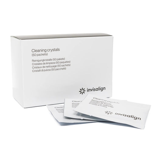 Packaging of Invisalign Cleaning Crystals 50 packets