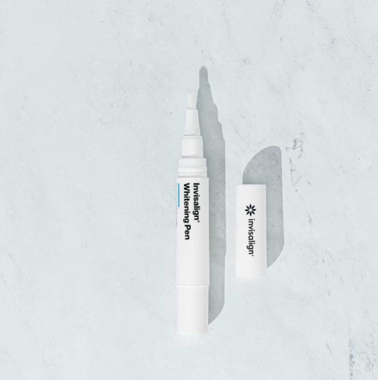 Invisalign branding with whitening pen and packaging