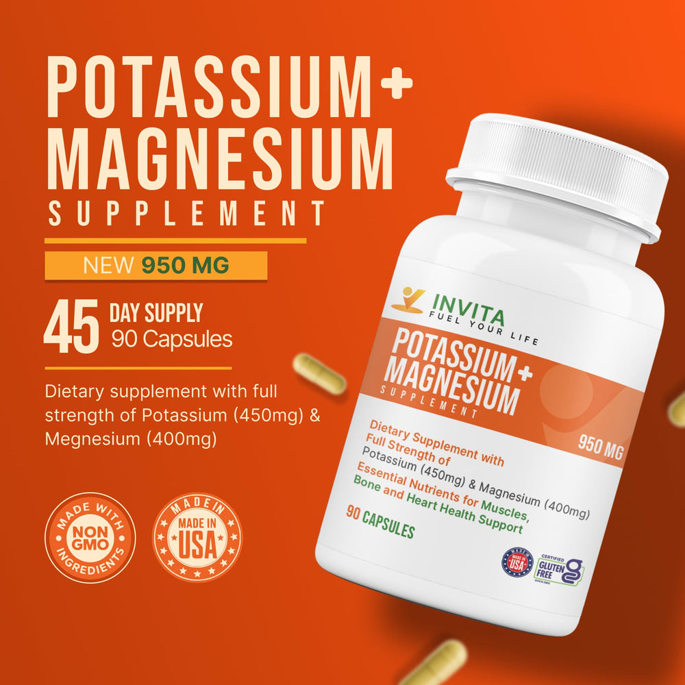 Infographic showing potassium and magnesium complex with aspartate, chloride, and oxide forms.