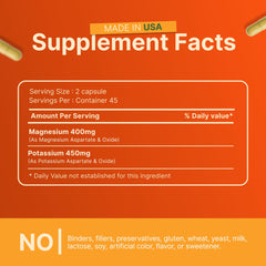 Invita potassium magnesium packaging highlighting key features.