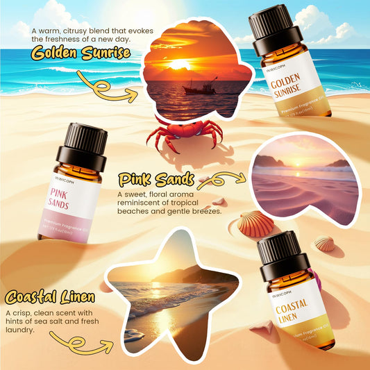 Pink Sands fragrance oil 10ml bottle from INWICOPH Beach Set
